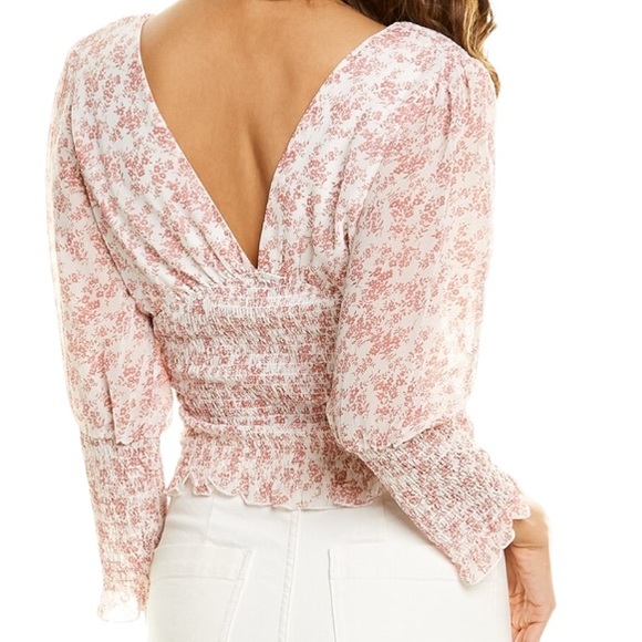 Botanik Studio Smocked Top SZ M - Picture 3 of 5